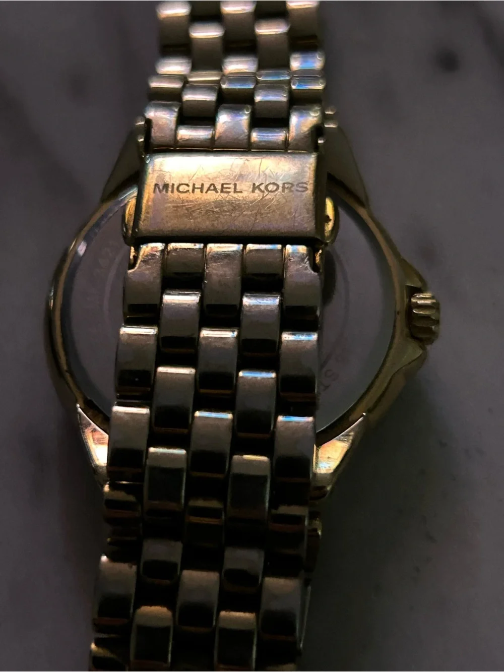 Michael Kors Goldtone Crystal Darci/Channing Watch MK3421 - Needs Battery